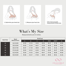 Load image into Gallery viewer, FB Cup Band Sizing Chart