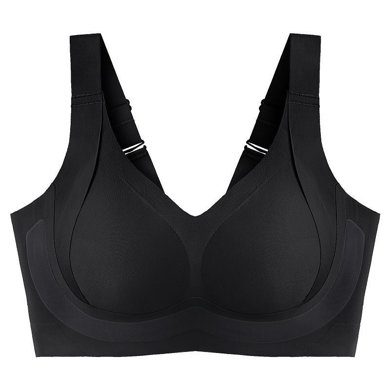 Asntrgd Women's Workout Bras - Wirefree Full Coverage Support Bras For Large Bust, No Underwire Lift & Comfort