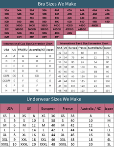 BULGEnator bra panty size chart | FINALLYBRA