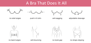 BULGEnator No Underarm Bulge Stay-up Multiway Supportive Strapless Bra 9 black | FINALLYBRA