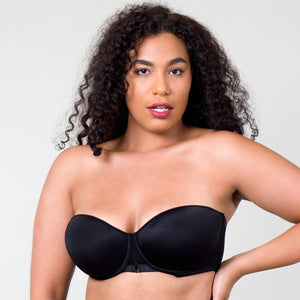 BULGEnator No Underarm Bulge Stay-up Multiway Supportive Strapless Bra 2 black | FINALLYBRA
