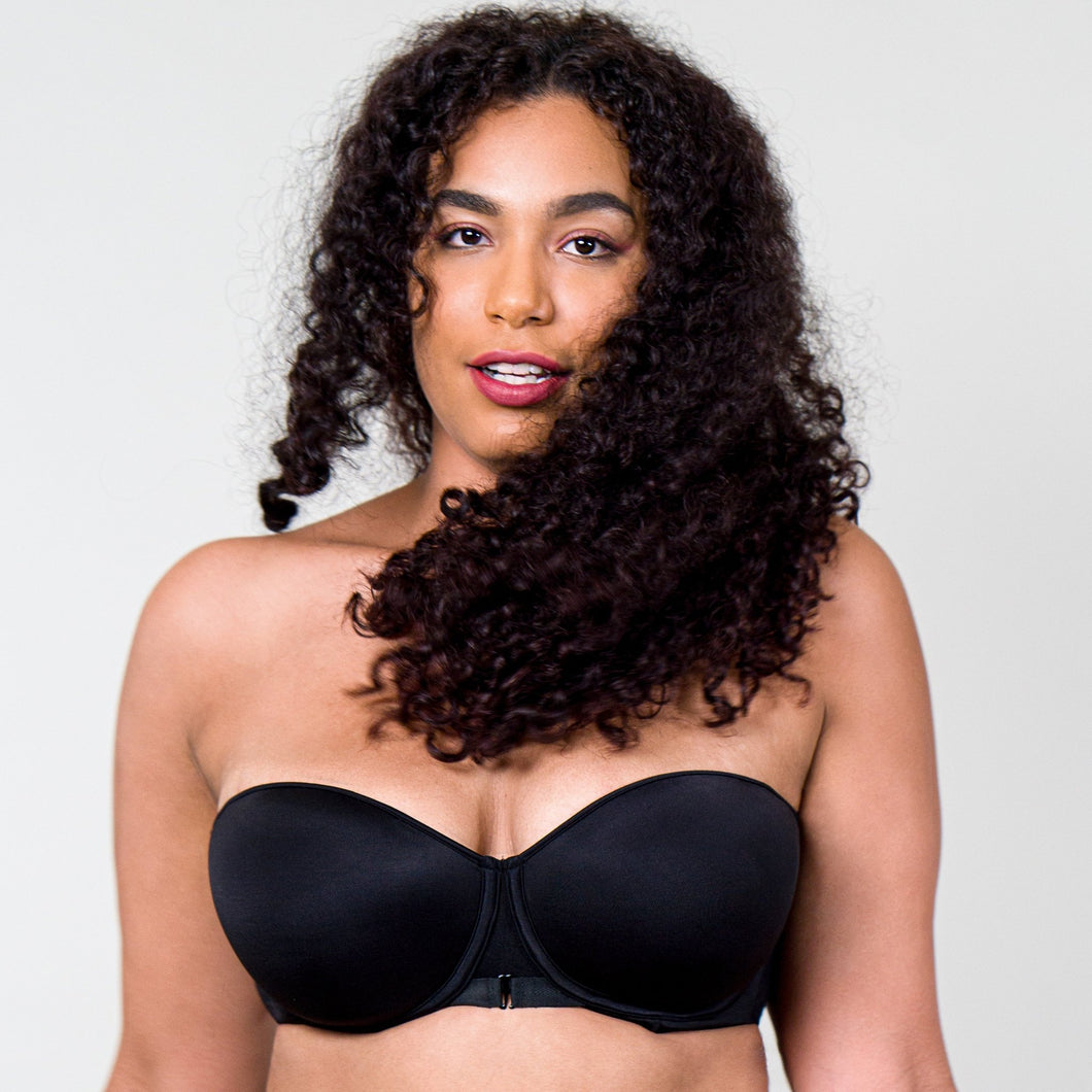 BULGEnator No Underarm Bulge Stay-up Multiway Supportive Strapless Bra1 black| FINALLYBRA