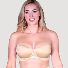 Load image into Gallery viewer, BULGEnato No Underarm Bulge Stay-up Multiway Supportive Strapless Bra Push Together  2 | FINALLYBRA
