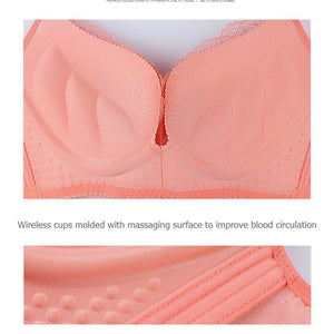 No Side Effects Plunge Wireless Push In Bra 8