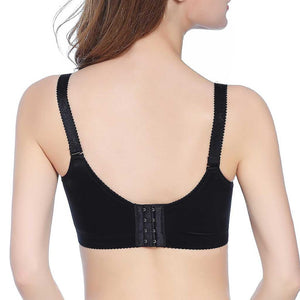 Light Sexy No Armpit Fat Bulge Push In Push Up Bra WLSB1603 Black Back